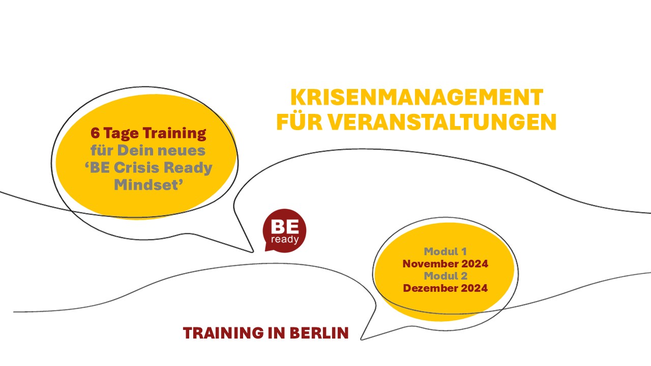 Training Krisenmanagement für Veranstaltungen - BE Crisis Ready